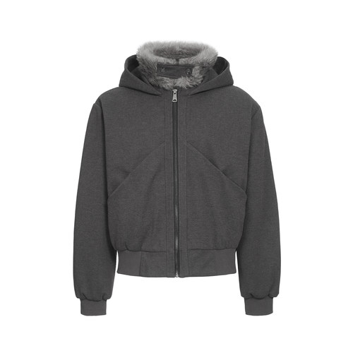 TZ killer TurtleneckCoat 立领棉服外套 结构毛绒领连帽上衣冬