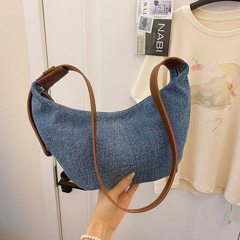 今年流行包包女式2025新款夏天洋气轻便牛仔布腋下饺子包百搭斜挎,箱包皮具/热销女包/男包,通用款女包,淘宝优惠券,粉丝福利购,淘宝优惠卷