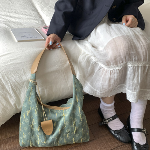 LAOYJA小众设计休闲简约牛仔布包