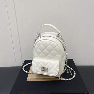 超火小包包女2025新款小众小香风多功能三用双肩包百搭单肩斜挎包