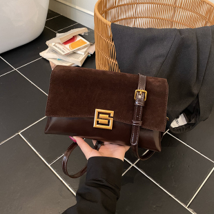 超火磨砂腋下包洋气百搭单肩斜挎包 2026新款 今年流行爆款 包包女式