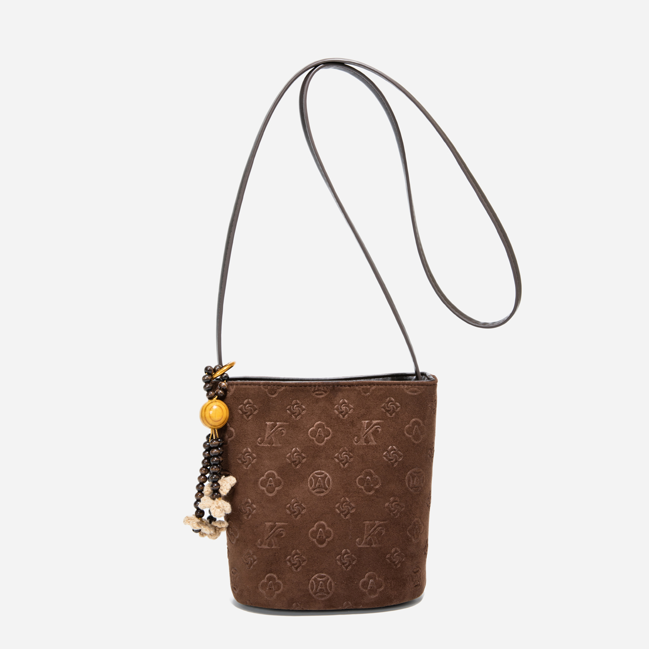 LAOYJA高级感小众麂皮绒水桶包