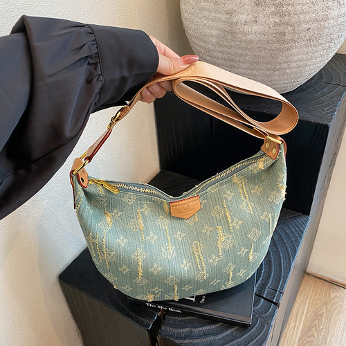 LAOYJA高级感小众牛仔布饺子包