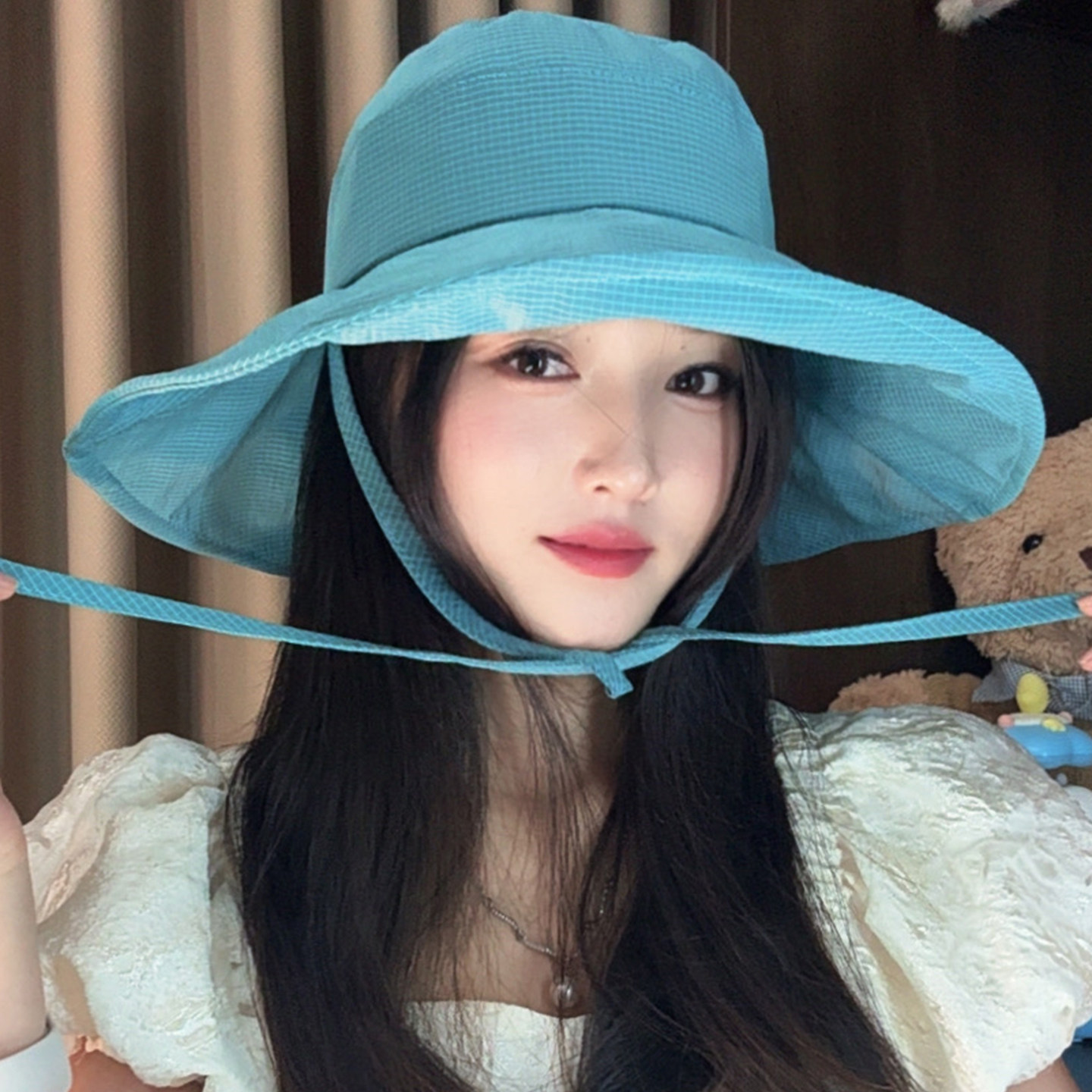 夏季UPF50+大檐防晒速干渔夫帽