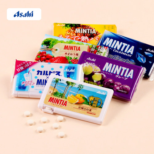 日本进口朝日薄荷润喉压片糖护嗓