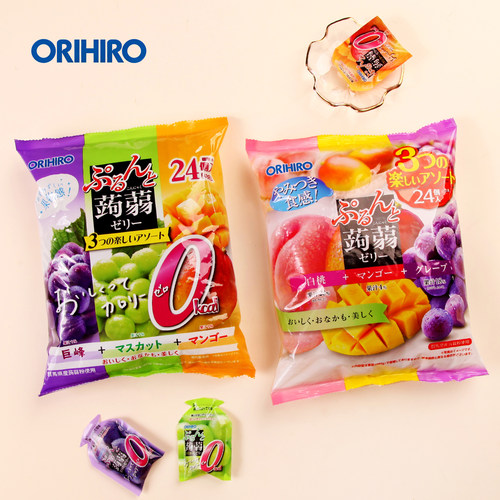 日本欧力喜乐蒟蒻果汁果冻零食