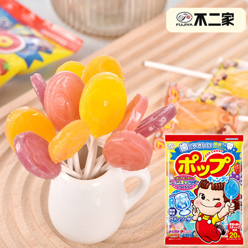 日本进口不二家棒棒糖护齿水果味