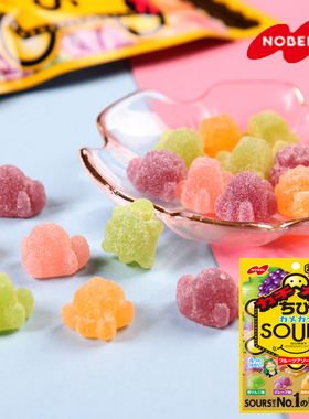 日本进口nobel诺贝尔果汁软糖乌龟造型什锦高弹力水果儿童QQ糖