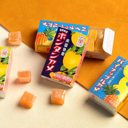 日本进口南国古早柚子糖seika菠萝糖兵六饼果汁软糖橡皮糖小红书