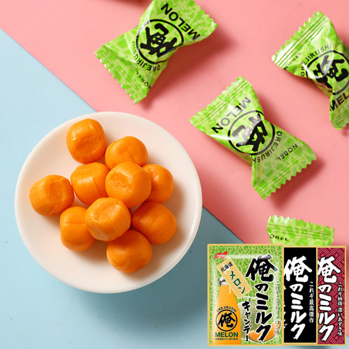 日本进口诺贝尔俺牛奶糖哈密瓜味