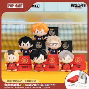 POPMART泡泡玛特 共鸣 排球少年！！垃圾场决战毛绒徽章盲盒礼物