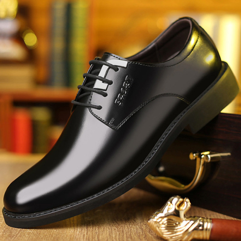 冬款奥古斯都皮鞋商务正装鞋真皮透气职业装皮鞋防滑耐磨牛皮男鞋,流行男鞋,正装皮鞋,淘宝优惠券,粉丝福利购,淘宝优惠卷