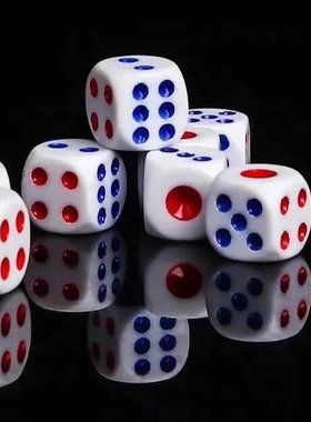 骰子大号白色亚克力全新料麻将机色子高质量夜店酒吧游戏骰盅筛子