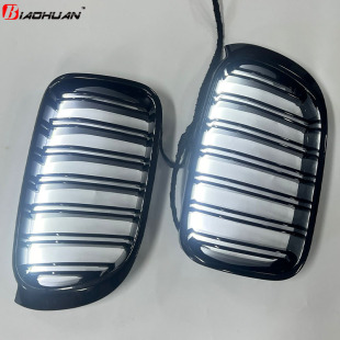 改装 适用于宝马2010 5系F07 亮黑双线发光中网进气格栅 2016款