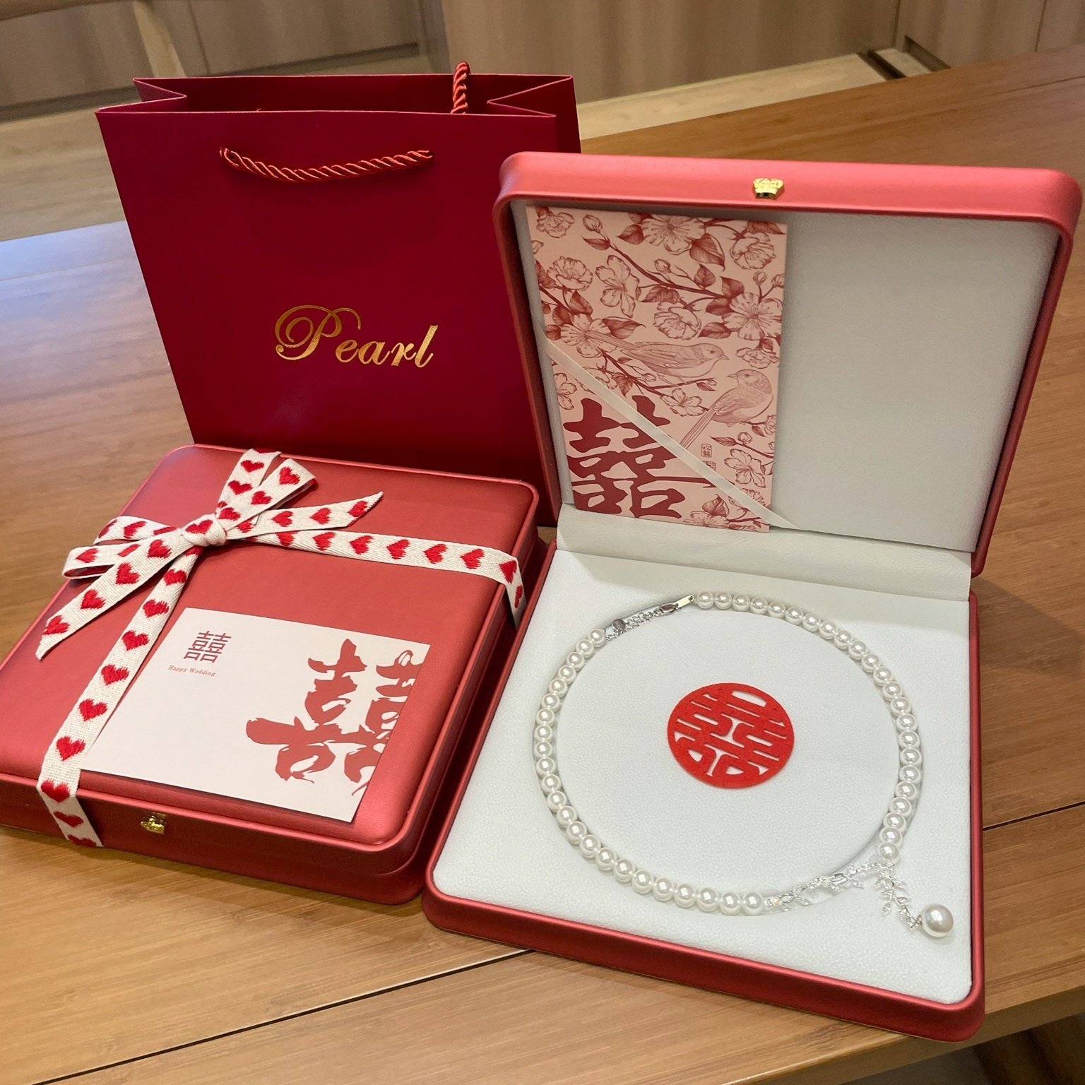 闺蜜新婚送有意义礼物优雅精致新娘礼品连理枝项链