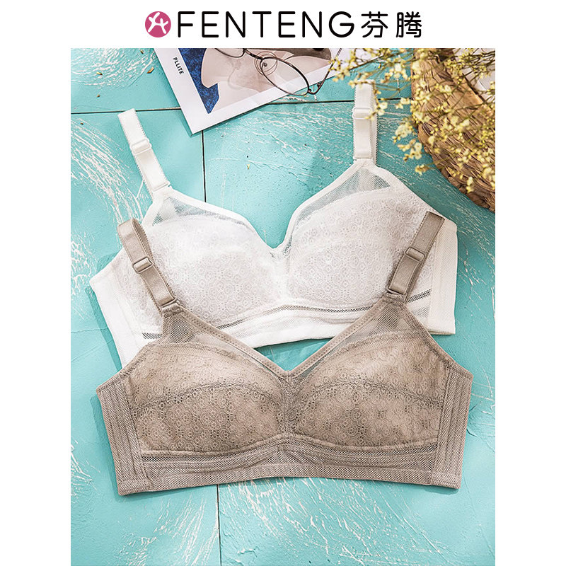 芬腾大胸显小文胸薄款夏季内衣女无钢圈胸罩全罩杯聚拢可拆卸肩带怎么看?