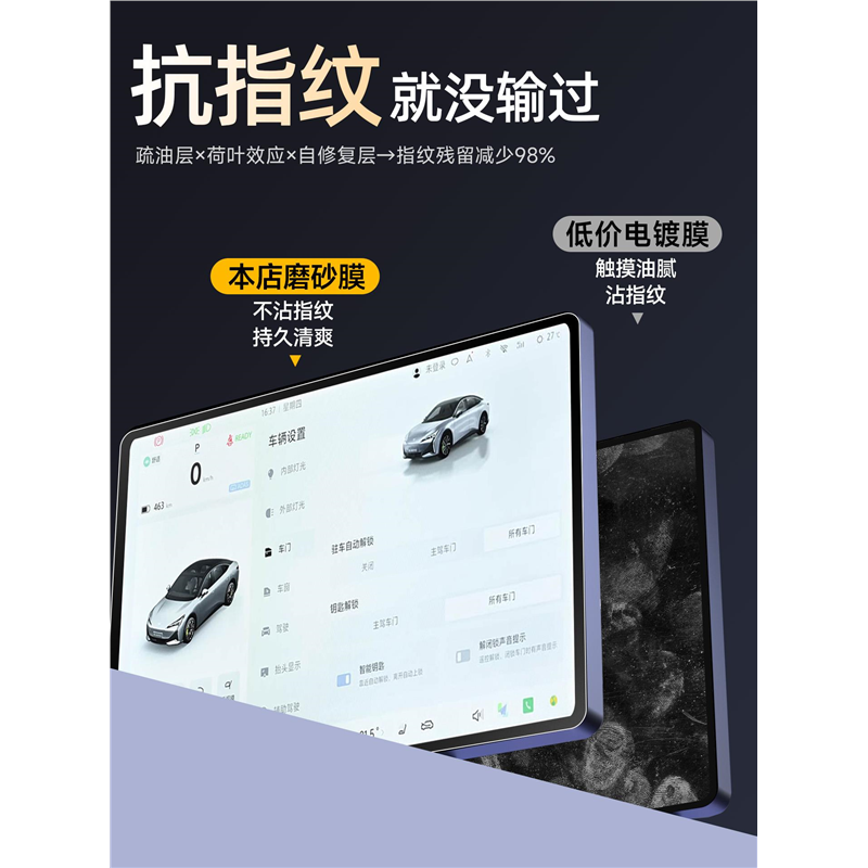 适用极狐阿尔法S5中控贴膜屏幕钢化膜T5用品配件改装件车内装饰25