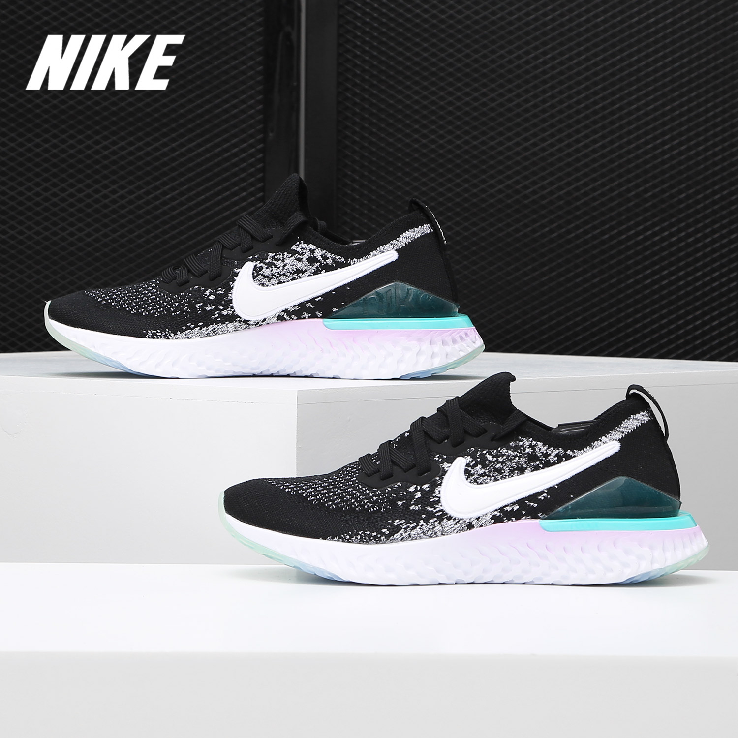 Nike/耐克正品 EPIC REACT FLYKNIT 2(GS)运动童鞋AQ3244-封面