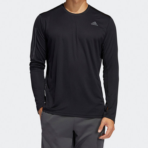 Adidas/阿迪达斯正品新款男子圆领舒适运动长袖跑步T恤ED9286