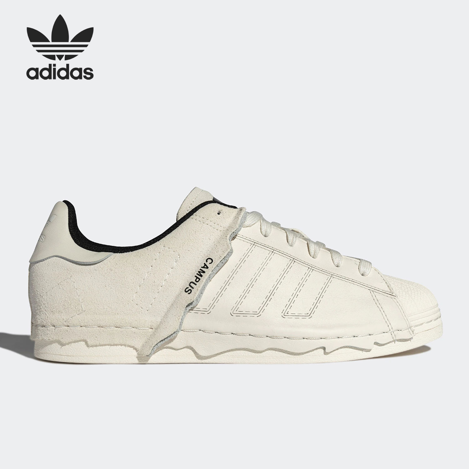 Adidas/阿迪达斯正品三叶草SUPERSTAR男女同款贝壳头板鞋 HQ7075