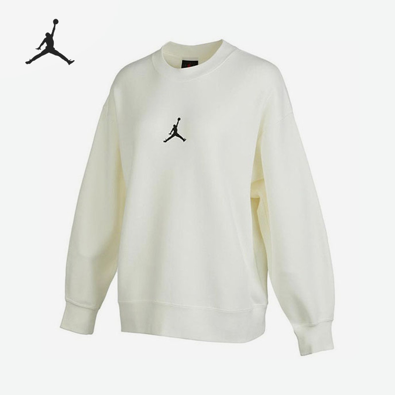 Nike/耐克正品JORDAN新款女子圆领加绒套头卫衣FD4803-133