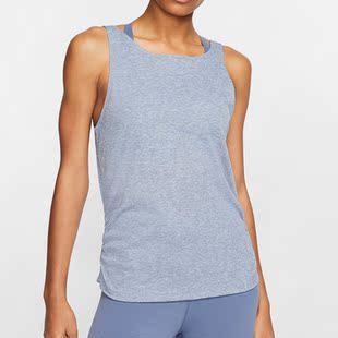 耐克正品 RUCHED 夏季 YOGA 女子舒适背心健身瑜伽CJ4218 新款 Nike