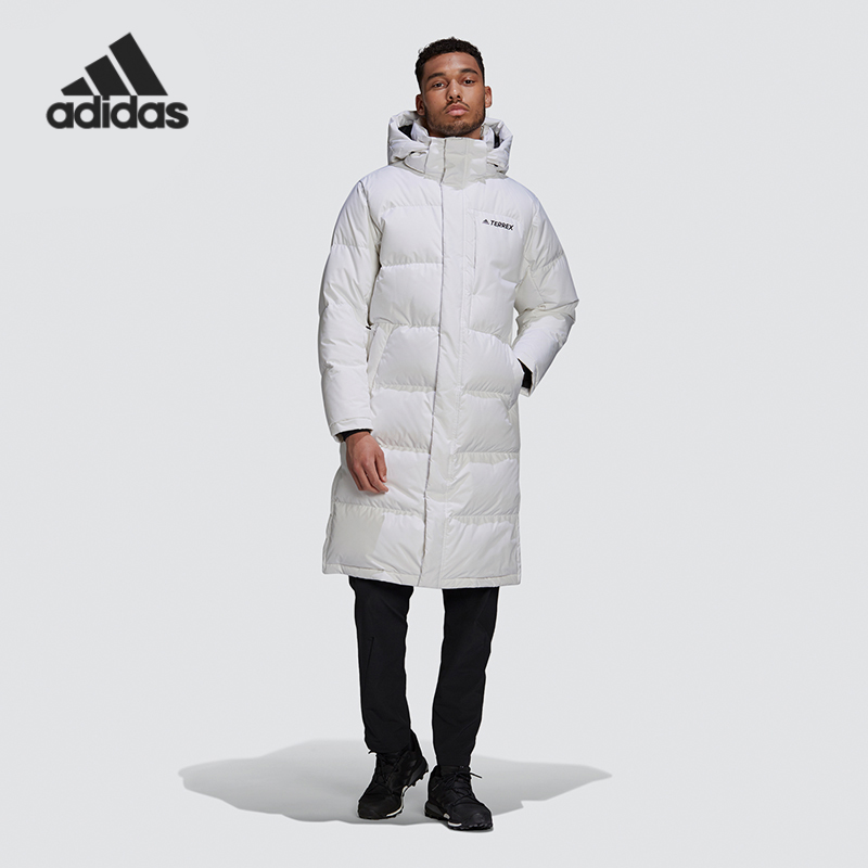Adidas/阿迪达斯正品terrex冬季男女款户外长款保暖羽绒服 GE9875