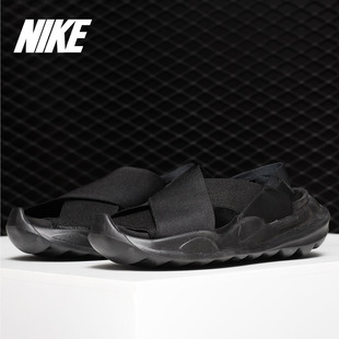 Nike/耐克正品 BENASSI 18新款女黑武士绑带运动休闲凉拖鞋AO2722
