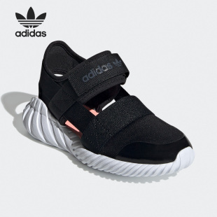 C大童运动凉鞋 Adidas FV7600 SANDAL DOOM 阿迪达斯正品 三叶草新款