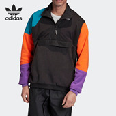 阿迪达斯正品 ZIP 新款 Adidas 三叶草 HALF 男子运动套头衫 FM3680