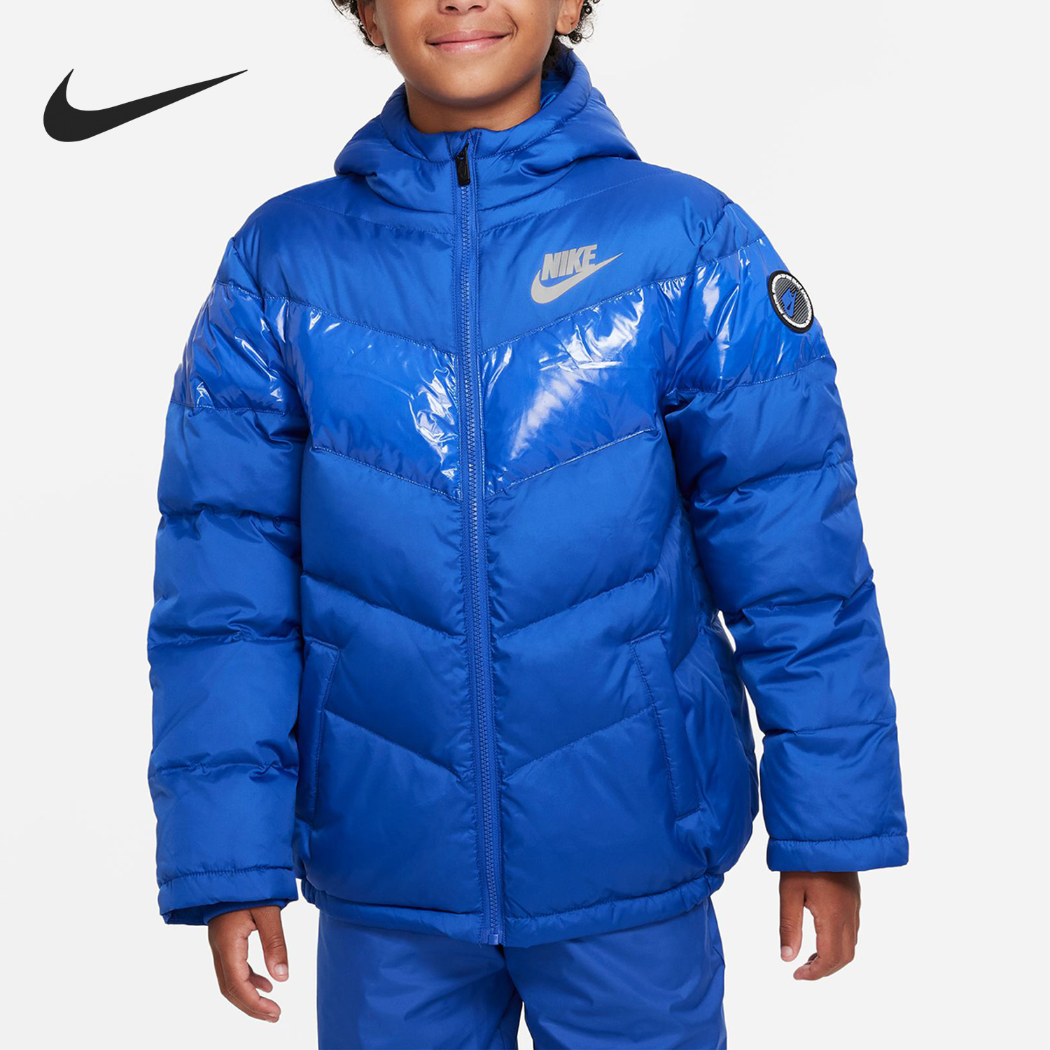 Nike/耐克正品冬新款大童休闲运动舒适保暖羽绒服 FB6831-480