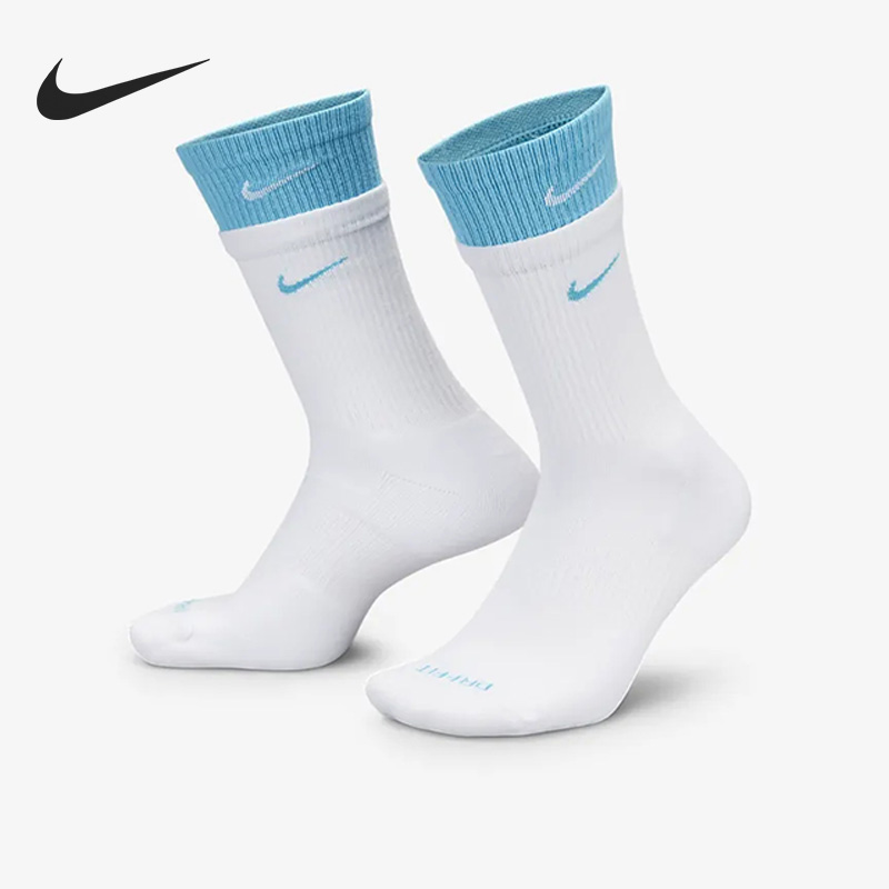 Nike/耐克正品新款男女运动训练透气中筒袜一双装DD2795-103
