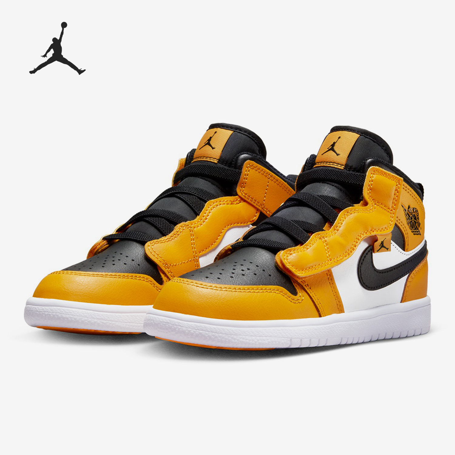 Nike/耐克正品JORDAN 1 MID女子GS大童中帮运动篮球鞋 AR6351-701