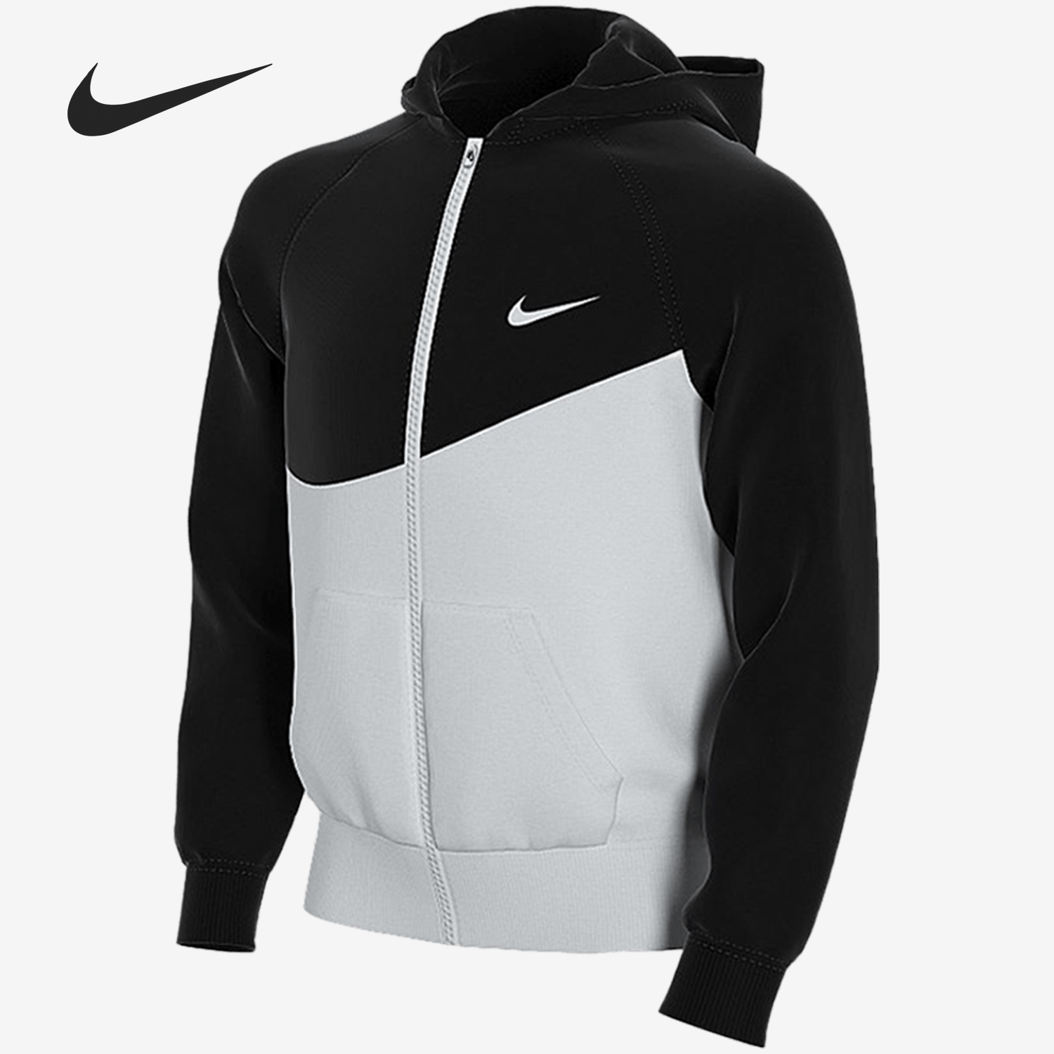 耐克大童连帽针织大运动夹克外套