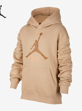 Nike/耐克正品Jordan大童加绒保暖针织连帽运动卫衣FV5827
