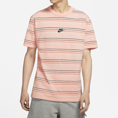 耐克正品新款条纹透气运动t恤