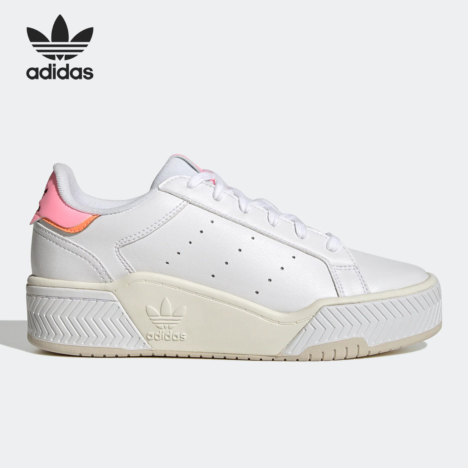 Adidas/阿迪达斯正品COURT TOURINO BOLD W女子透气板鞋 GX1848