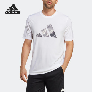 男子运动健身圆领短袖 新款 T恤IB7921 阿迪达斯正品 Adidas