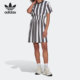 休闲连衣裙 三叶草女子收腰条纹短袖 H17927 阿迪达斯正品 Adidas