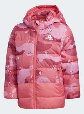 Adidas/阿迪达斯正品 冬季小童LK J AOP DOWN J羽绒服 EH4141