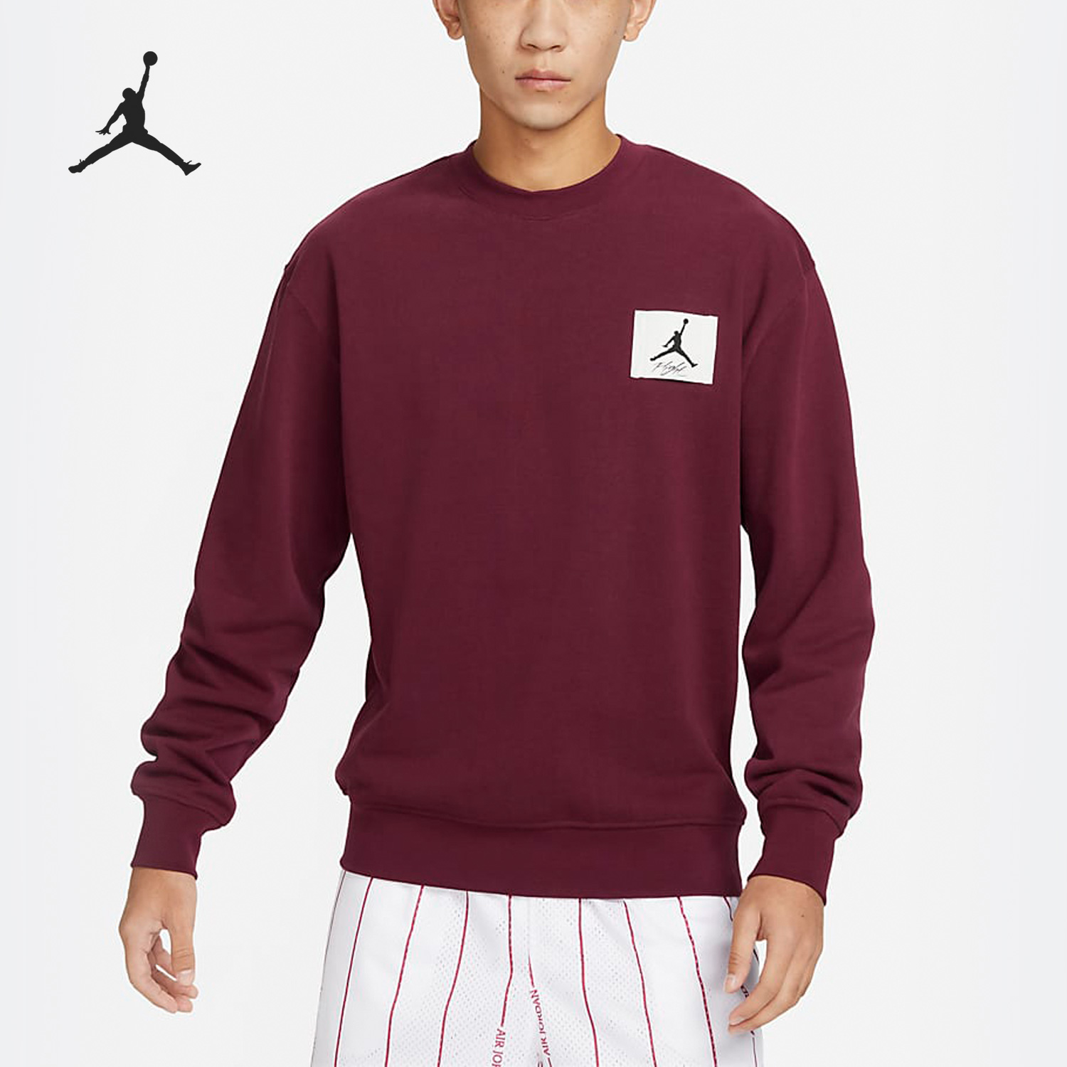 Nike/耐克正品Air Jordan男子加绒保暖套头卫衣FB3910-680