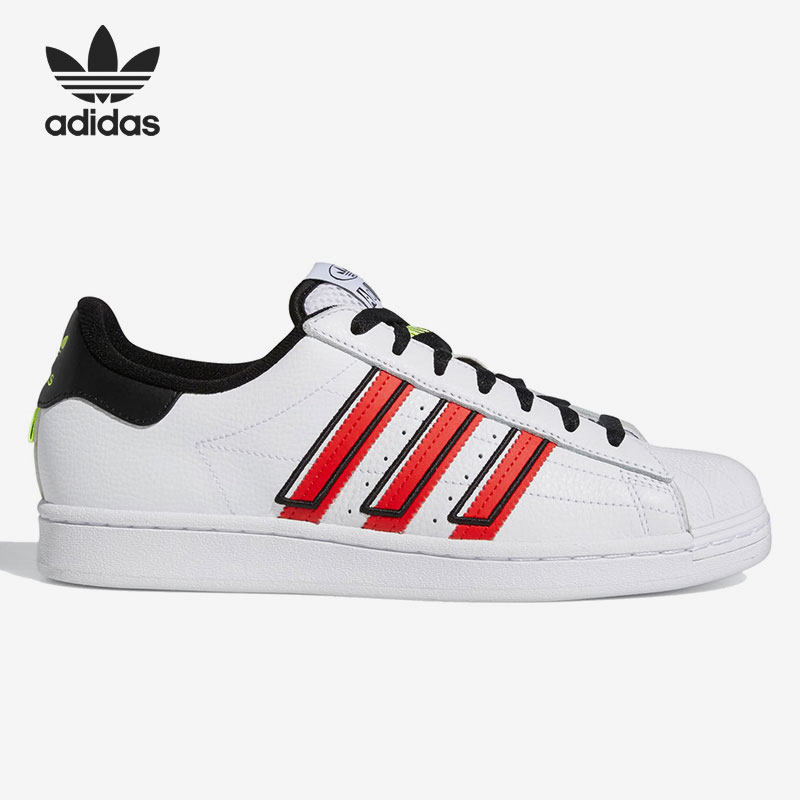 Adidas/阿迪达斯正品春季三叶草贝壳头男女款低帮休闲板鞋 GX6026