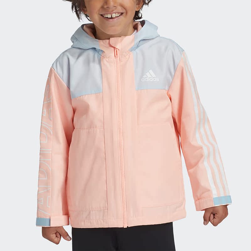 Adidas/阿迪达斯正品秋季小童装训练运动梭织夹克外套 GG3522