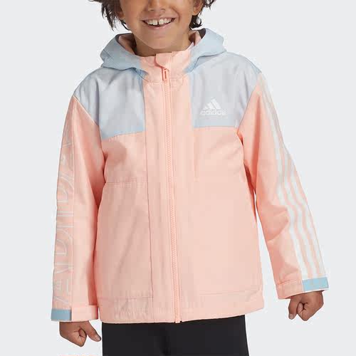 Adidas/阿迪达斯正品秋季小童装训练运动梭织夹克外套 GG3522