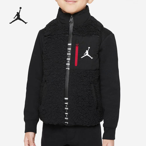 Nike/耐克正品JORDAN 冬季新款小童运动保暖马甲DO3457-010