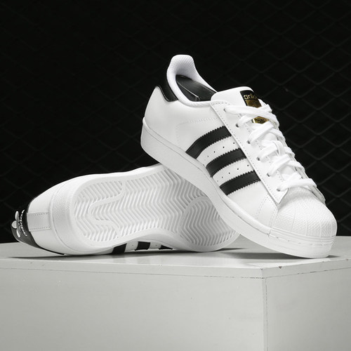 新款Adidas/阿迪达斯正品三叶草SUPERSTAR男女同款休闲板鞋C77124