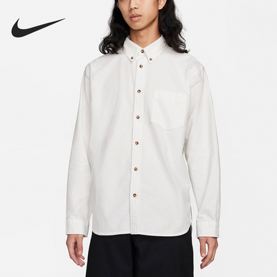 Nike/耐克正品时尚运动新款男士宽松休闲纽扣衬衫外套FN3126-121