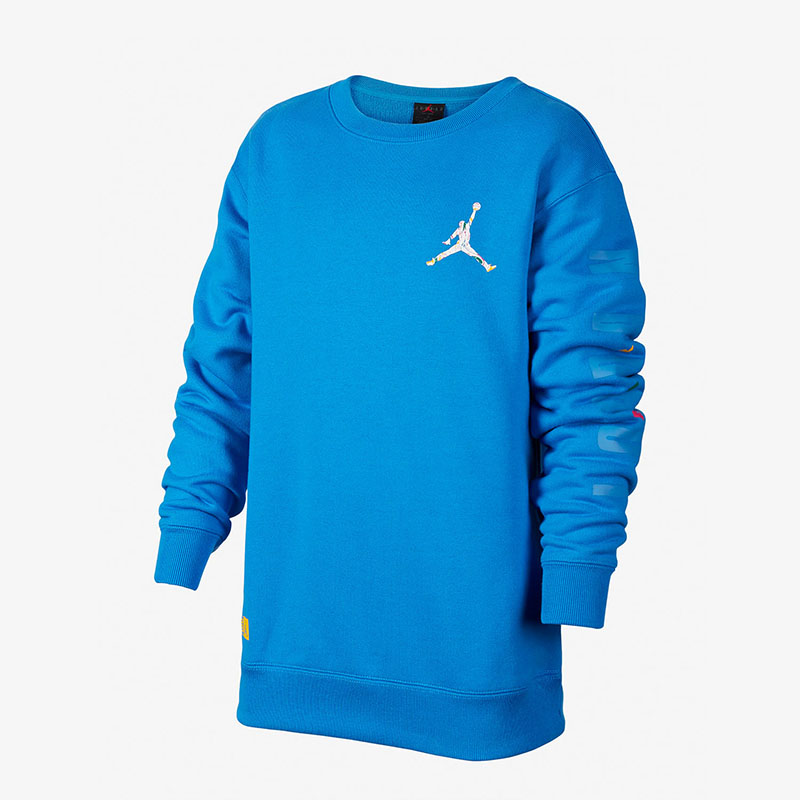 Nike/耐克正品Air Jordan大童运动宽松圆领卫衣FD9364-435