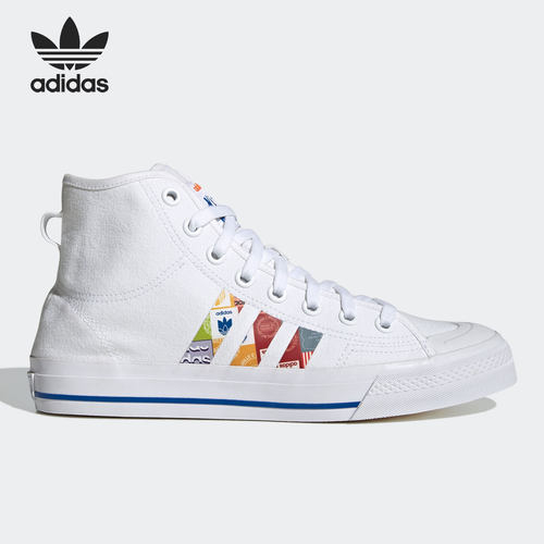 Adidas/阿迪达斯正品三叶草 NIZZA HI RF 高帮男女运动板鞋GX2712