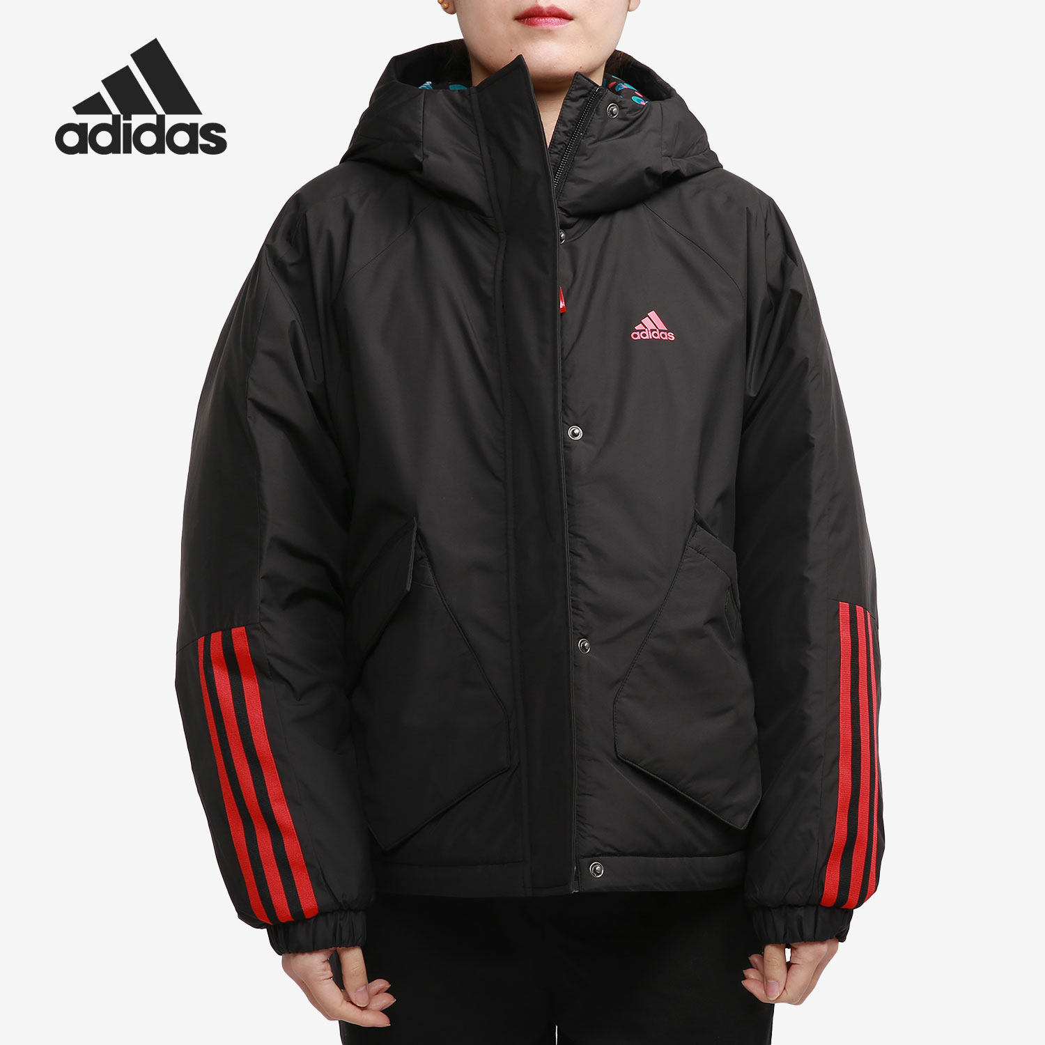 Adidas/阿迪达斯正品女子冬季户外运动棉服夹克外套 GN7376,运动服/休闲服装,运动棉衣,淘宝优惠券,粉丝福利购,淘宝优惠卷